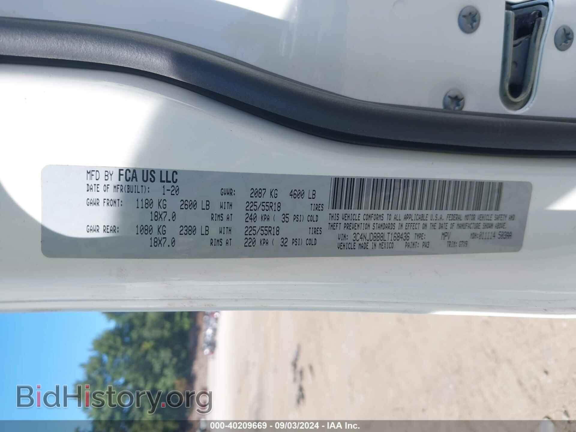 2020 JEEP COMPASS - VIN: 3C4NJDBB8LT168436 - Фото 9