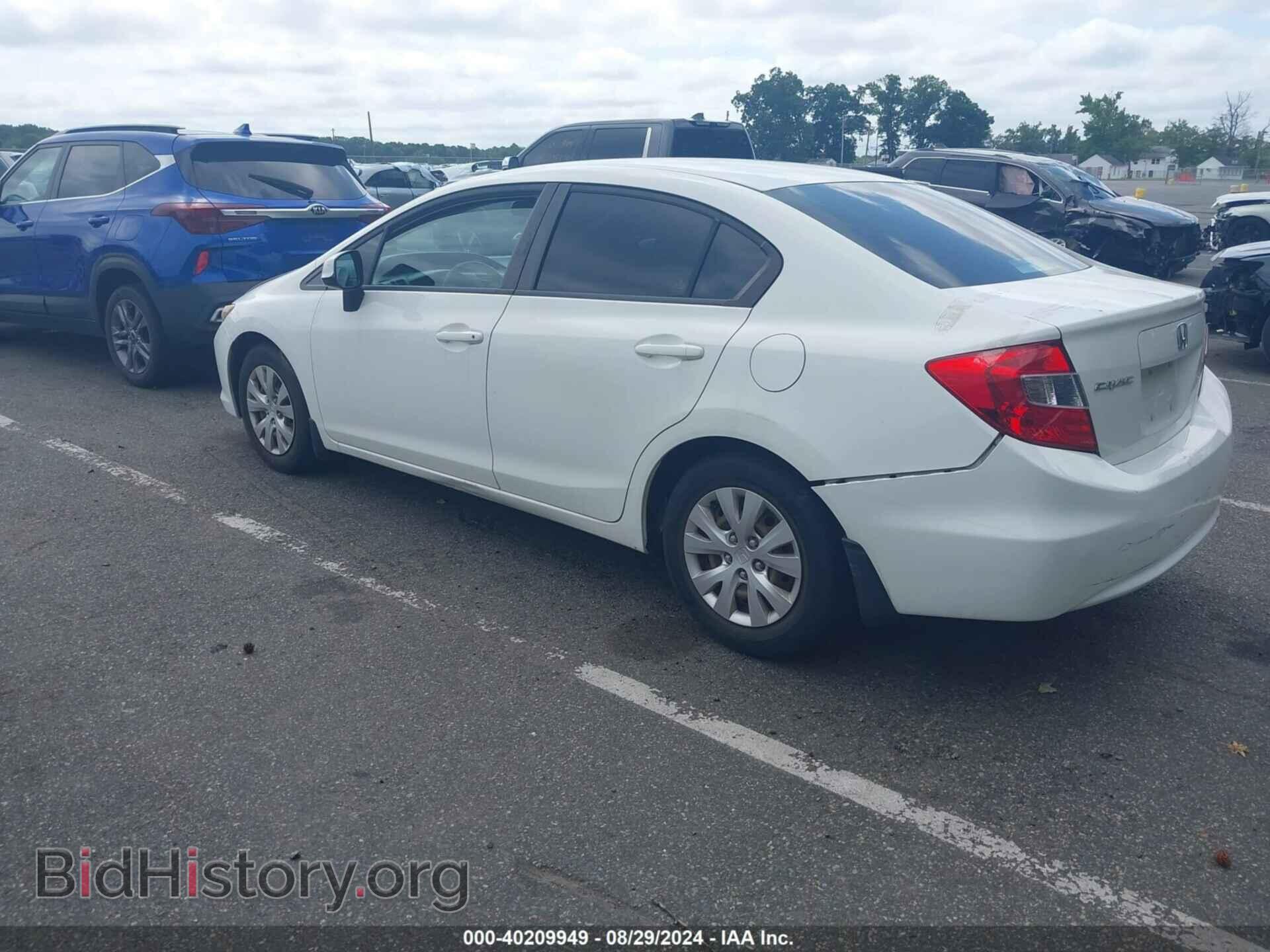 2012 HONDA CIVIC - VIN: 2HGFB2F52CH501489 - Фото 3