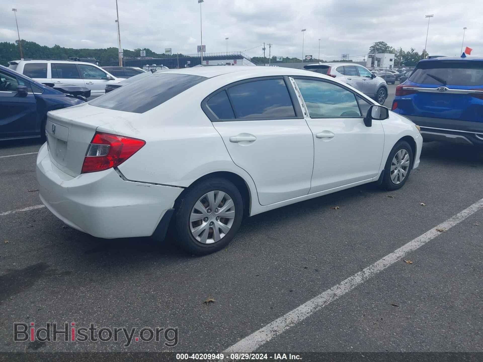 2012 HONDA CIVIC - VIN: 2HGFB2F52CH501489 - Фото 4