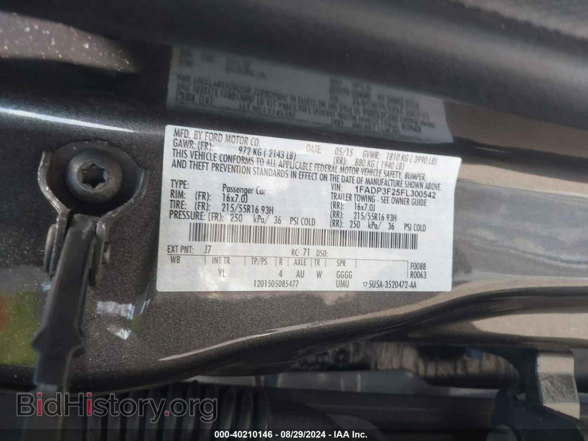 2015 FORD FOCUS - VIN: 1FADP3F25FL300542 - Photo 9