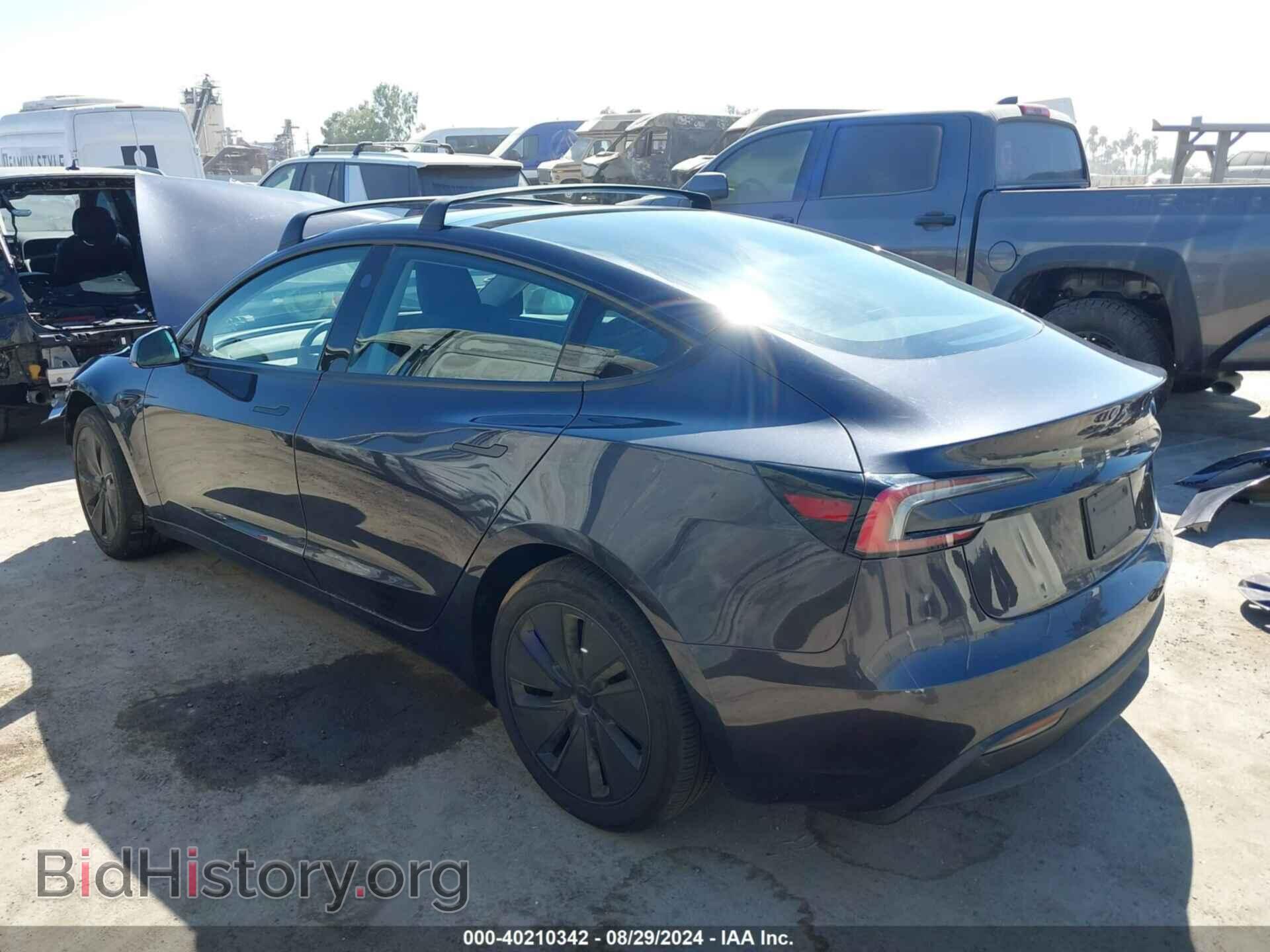 2024 TESLA MODEL 3 - VIN: 5YJ3E1EA2RF749483 - Фото 3