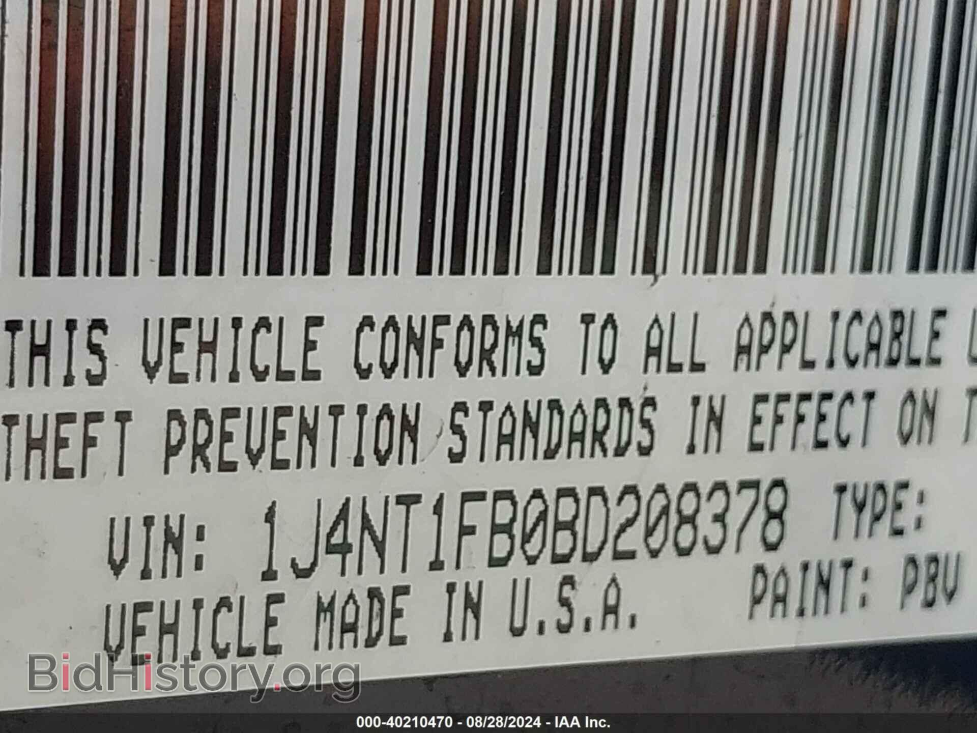 2011 JEEP COMPASS - VIN: 1J4NT1FB0BD208378 - Фото 9