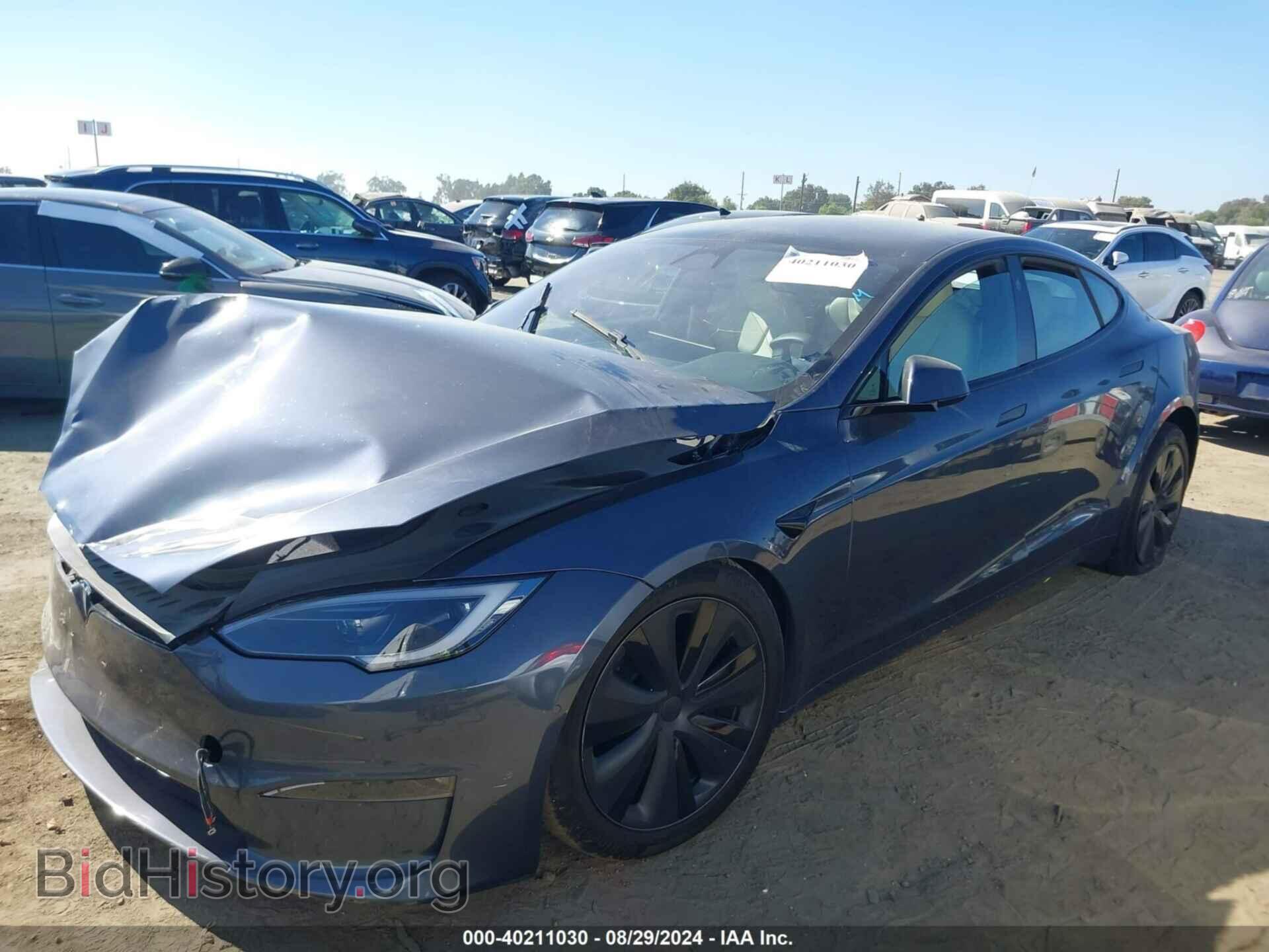 2022 TESLA MODEL S - VIN: 5YJSA1E50NF491534 - Фото 2