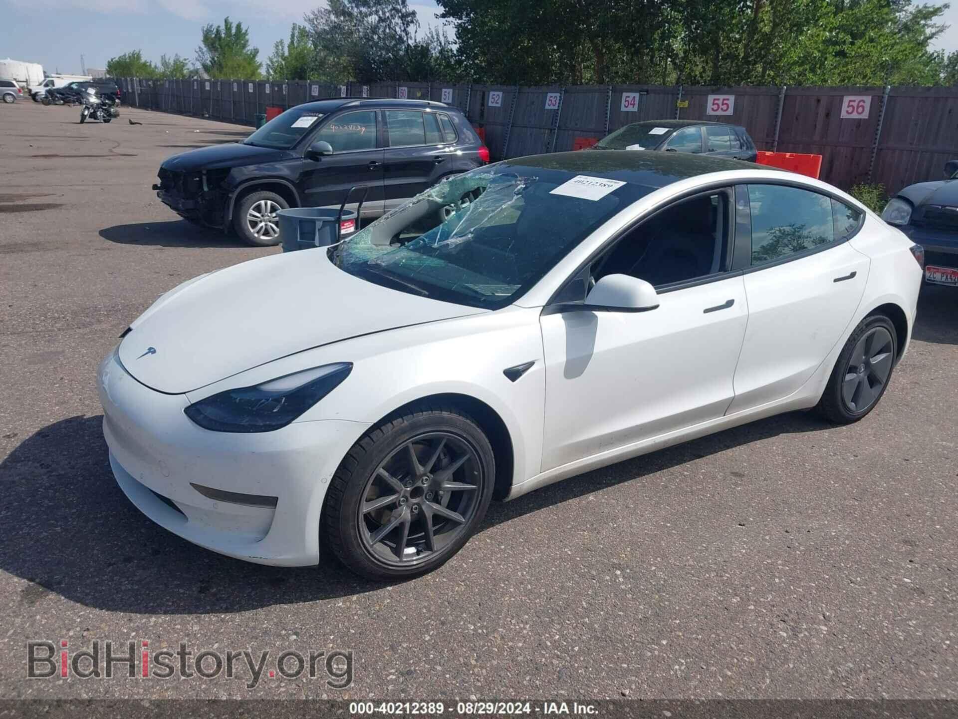2022 TESLA MODEL 3 - VIN: 5YJ3E1EA4NF155164 - Фото 2