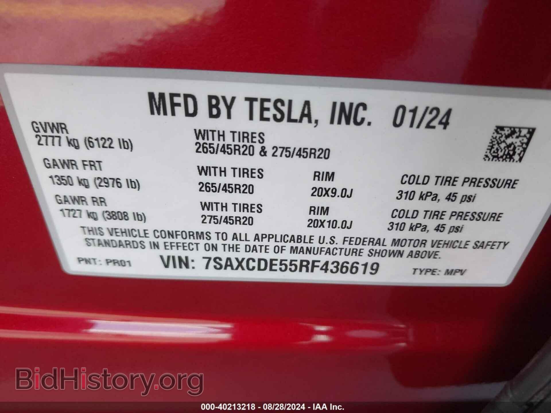 2024 TESLA MODEL X - VIN: 7SAXCDE55RF436619 - Photo 9