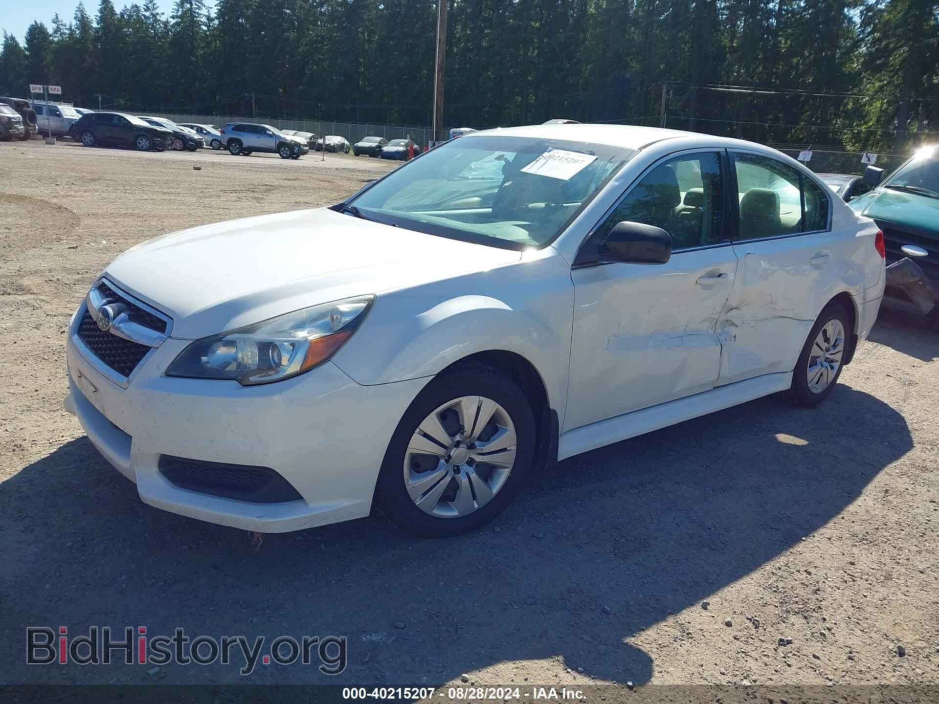 2013 SUBARU LEGACY - VIN: 4S3BMBA67D3046344 - Фото 2