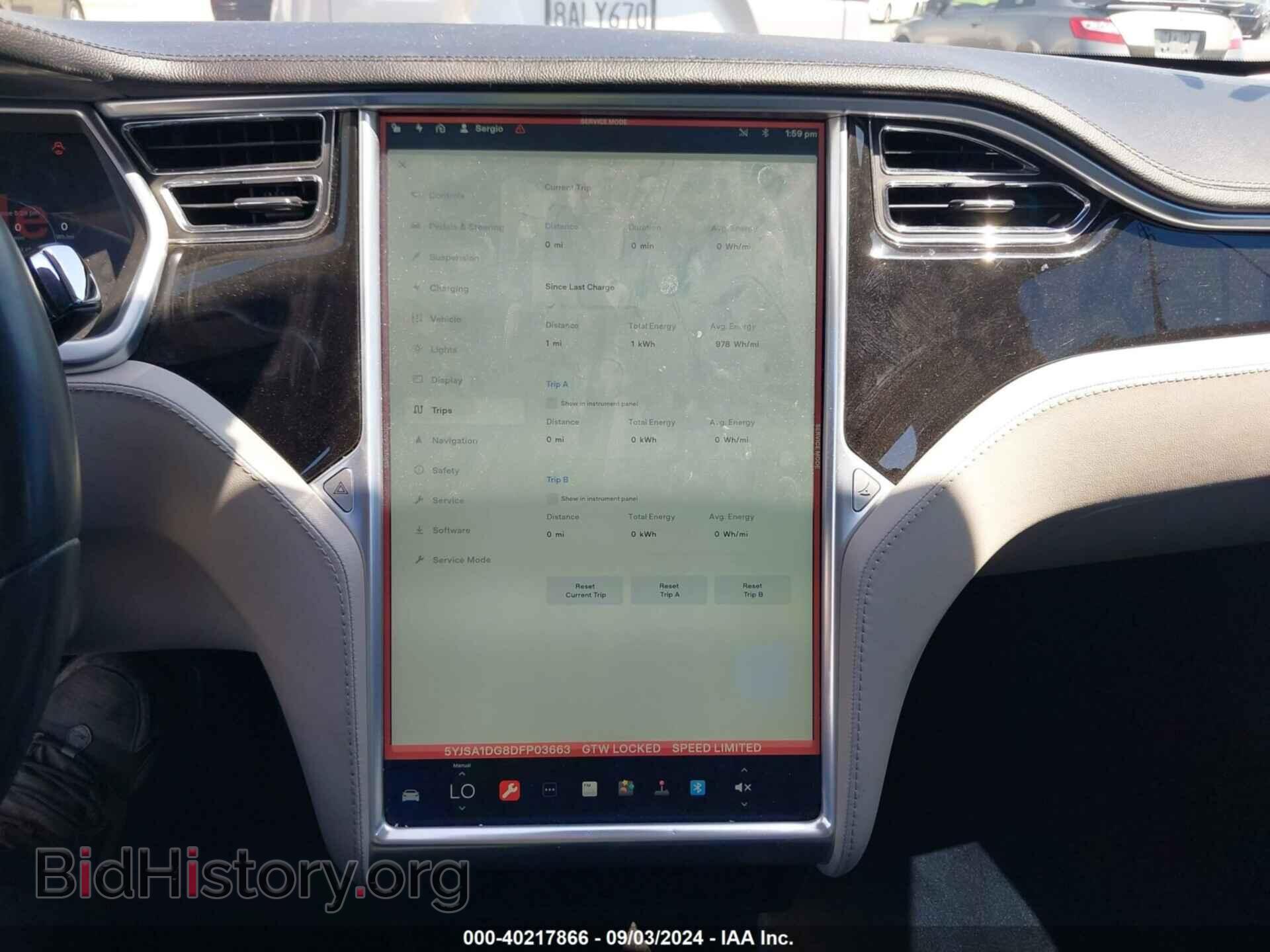 2013 TESLA MODEL S - VIN: 5YJSA1DG8DFP03663 - Photo 15