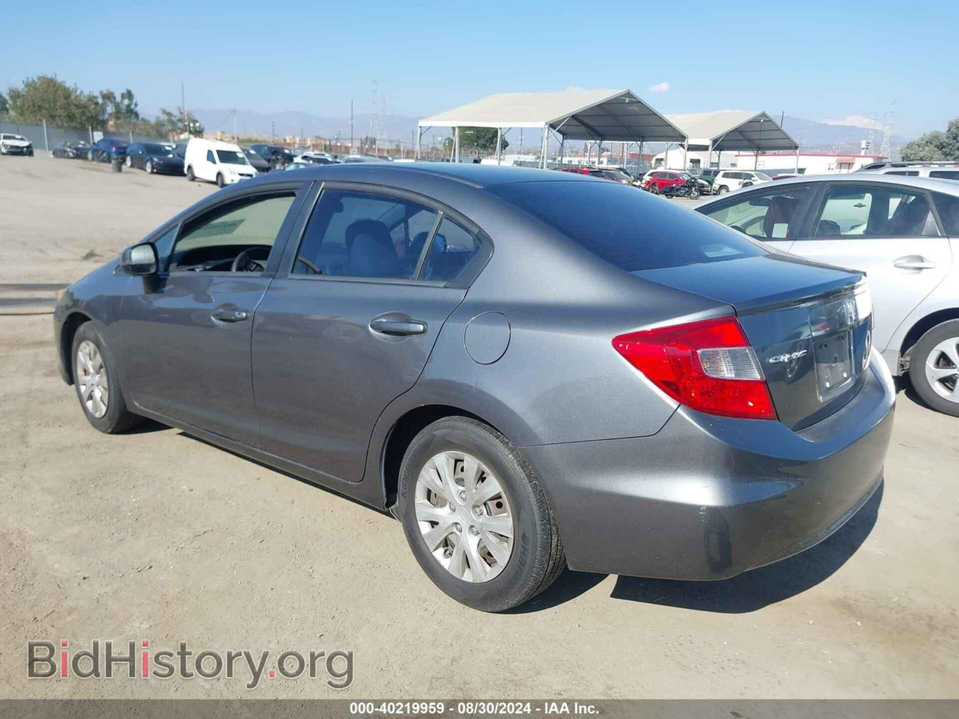 2012 HONDA CIVIC - VIN: 19XFB2F57CE324111 - Фото 3