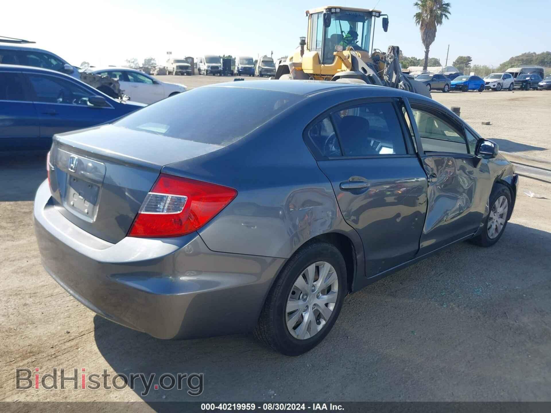 2012 HONDA CIVIC - VIN: 19XFB2F57CE324111 - Фото 4