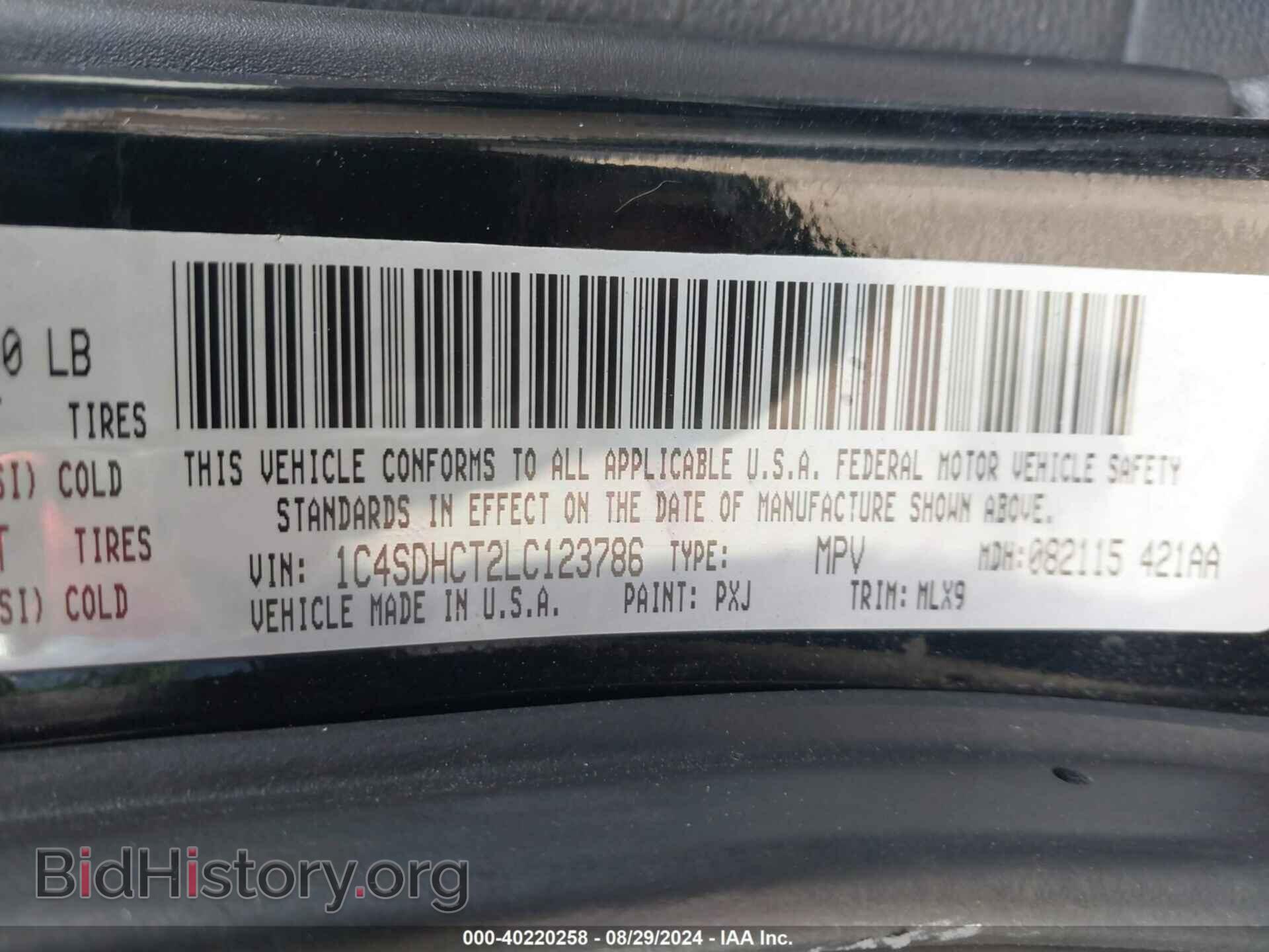 2020 DODGE DURANGO - VIN: 1C4SDHCT2LC123786 - Photo 9