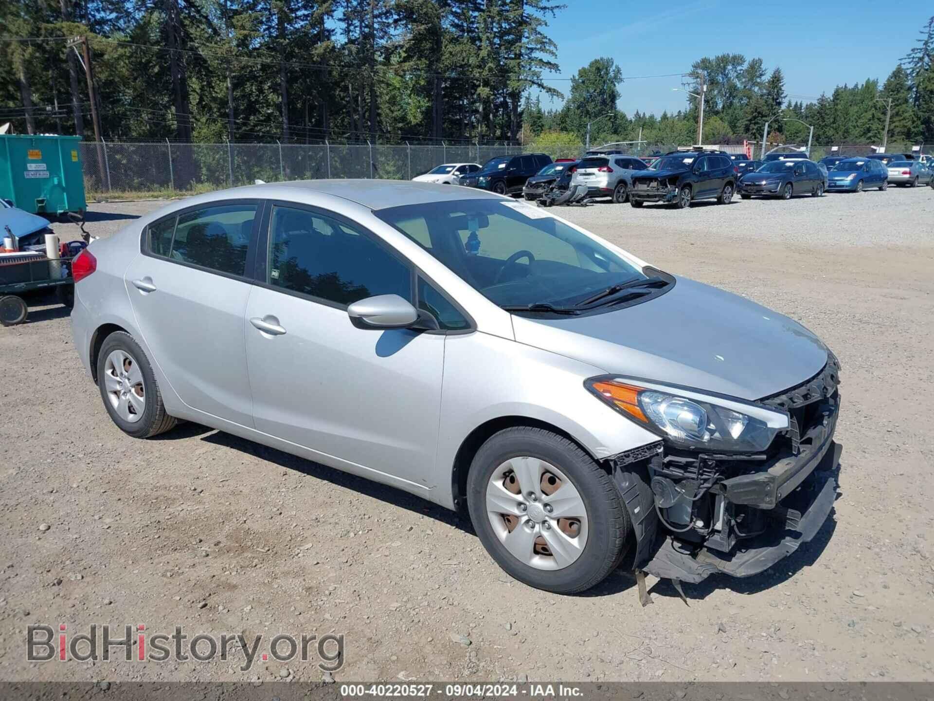 Photo KNAFK4A65G5501054 - KIA FORTE 2016