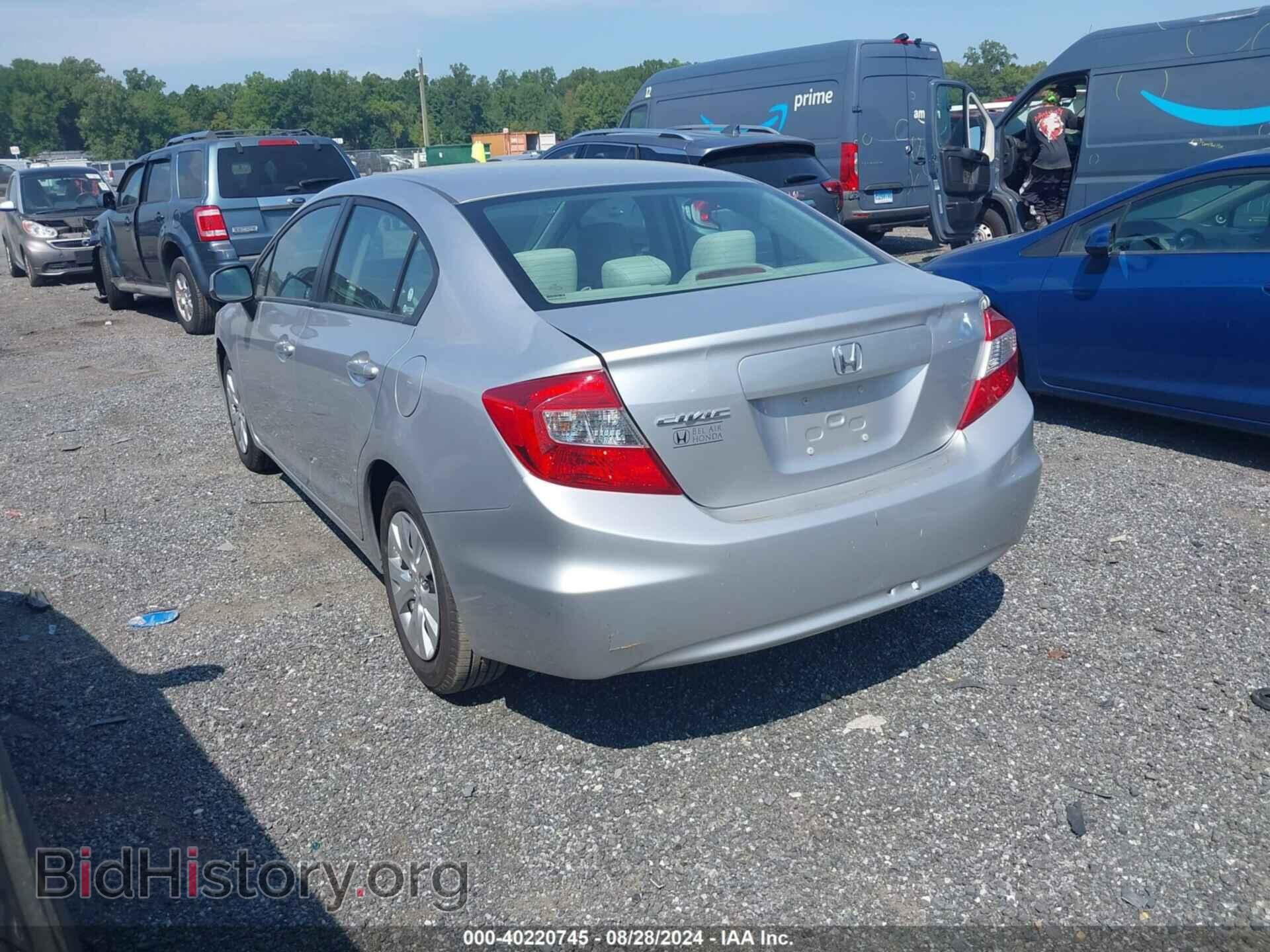 2012 HONDA CIVIC - VIN: 19XFB2F56CE353759 - Фото 3