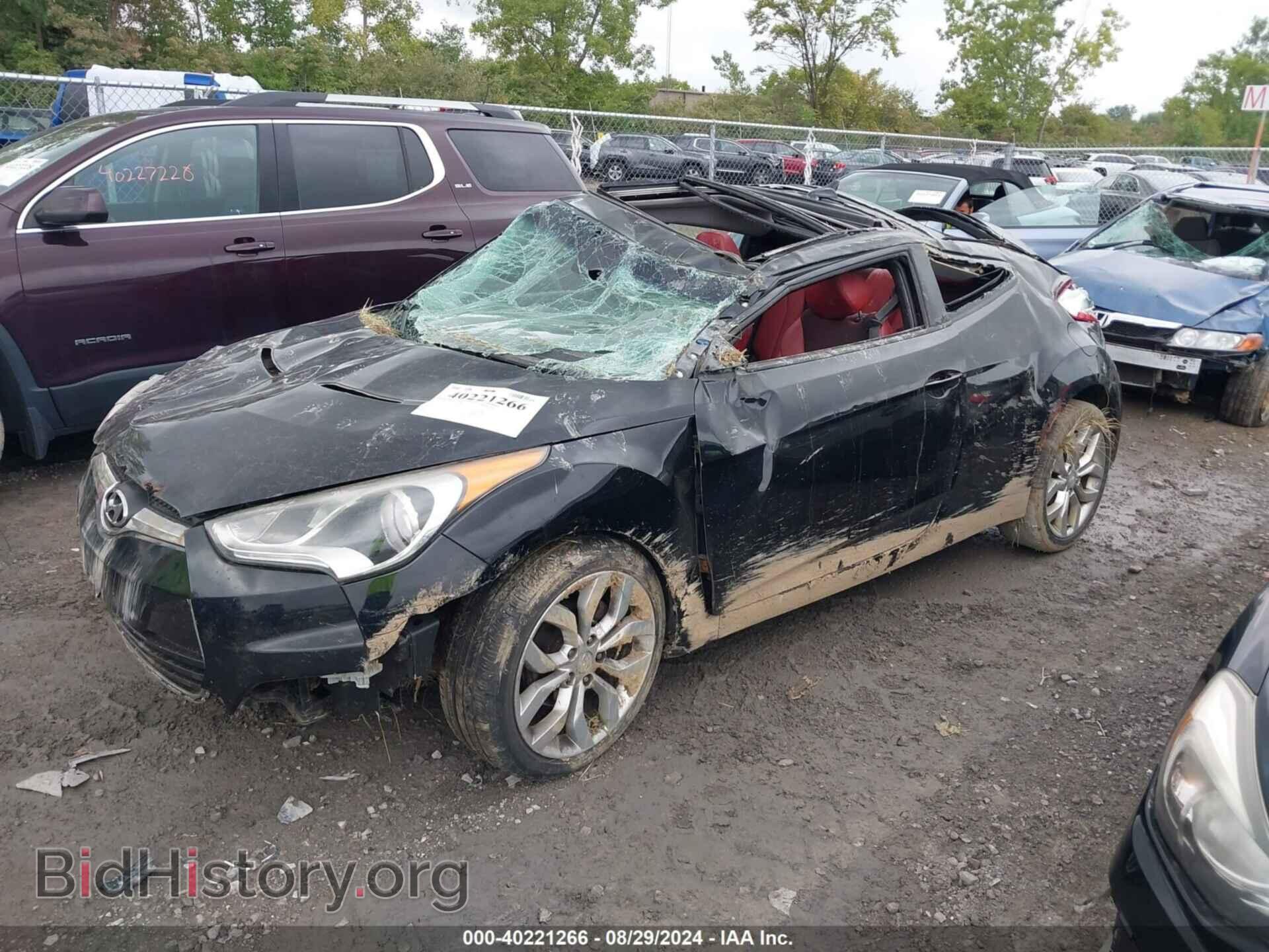 2012 HYUNDAI VELOSTER - VIN: KMHTC6AD7CU052484 - Фото 2