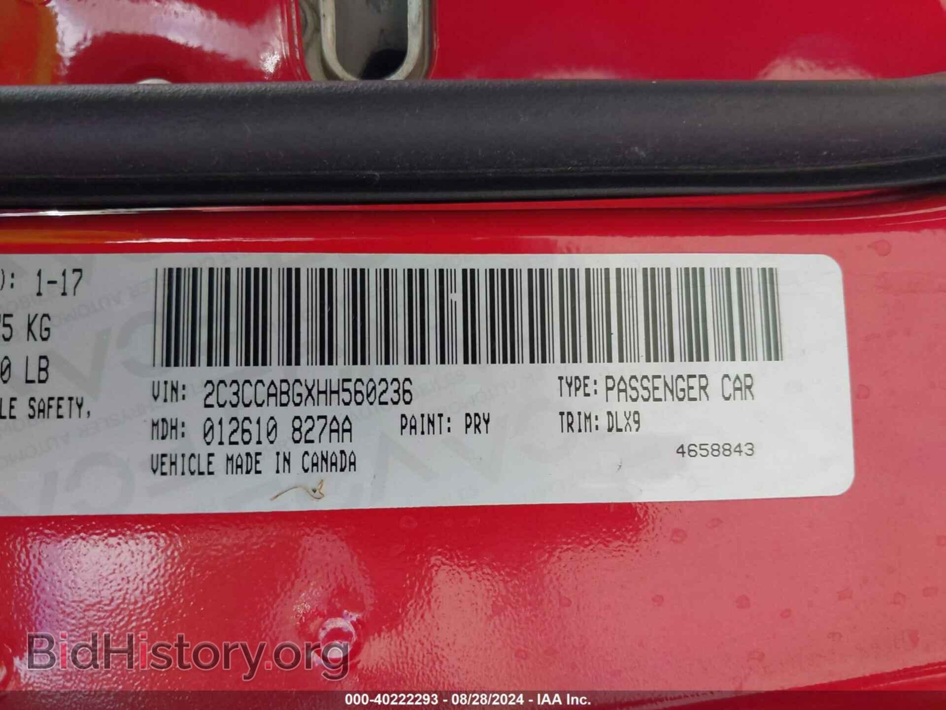 2017 CHRYSLER 300 - VIN: 2C3CCABGXHH560236 - Фото 9