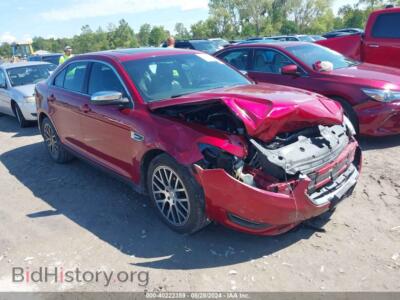 2013 Ford TAURUS Limited, красный — VIN 1FAHP2F80DG123078, IAAI