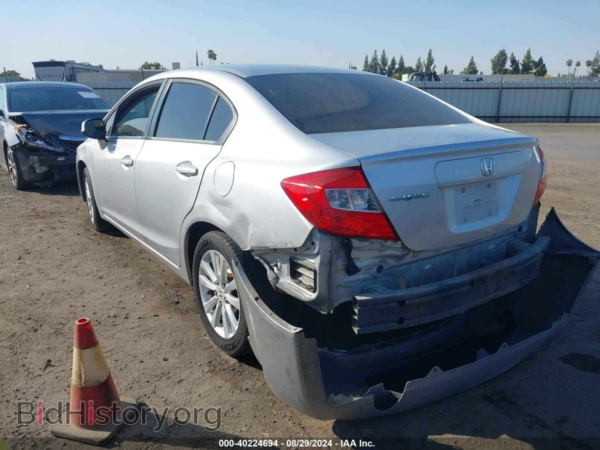 2012 HONDA CIVIC - VIN: 19XFB2F86CE351956 - Фото 3