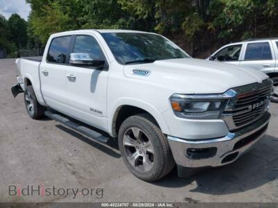 2022 RAM 1500 LARAMIE 4X4 5'7 BOX, white — VIN 1C6SRFJT8NN310702, IAAI