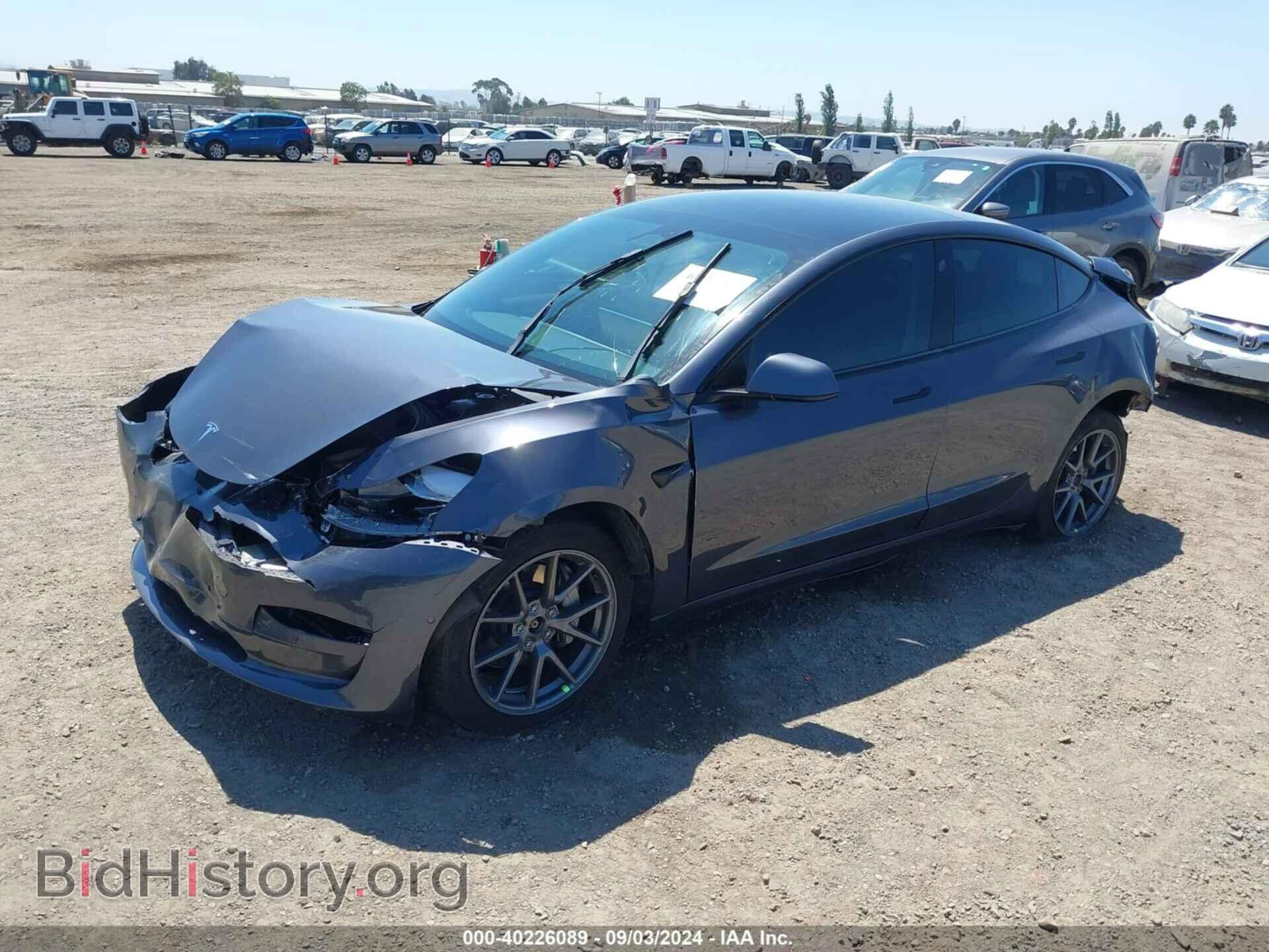 2022 TESLA MODEL 3 - VIN: 5YJ3E1EB9NF184247 - Фото 2