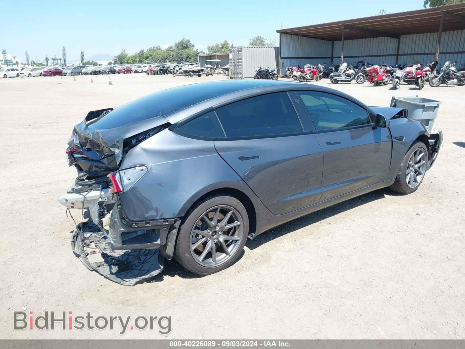 2022 TESLA MODEL 3 - VIN: 5YJ3E1EB9NF184247 - Фото 4