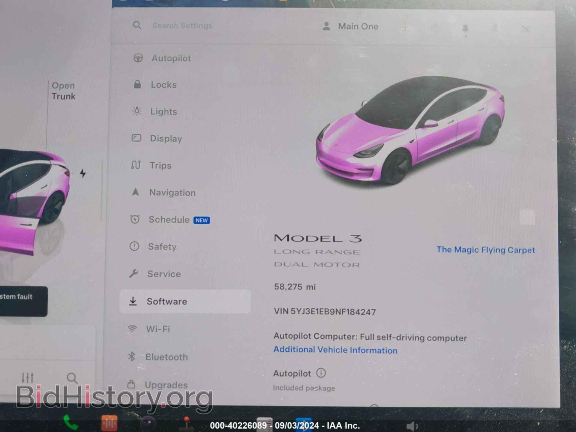 2022 TESLA MODEL 3 - VIN: 5YJ3E1EB9NF184247 - Фото 7