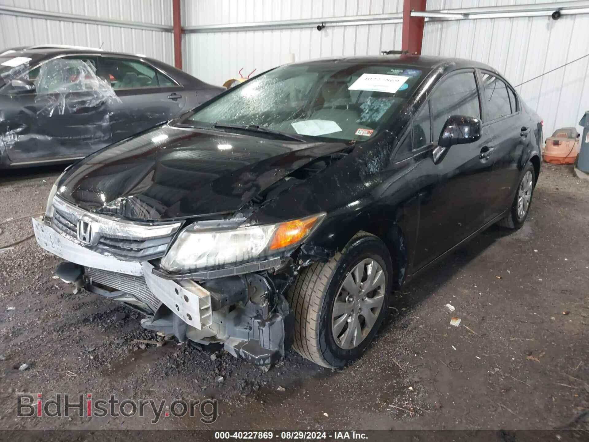 2012 HONDA CIVIC - VIN: 2HGFB2F59CH524848 - Фото 2