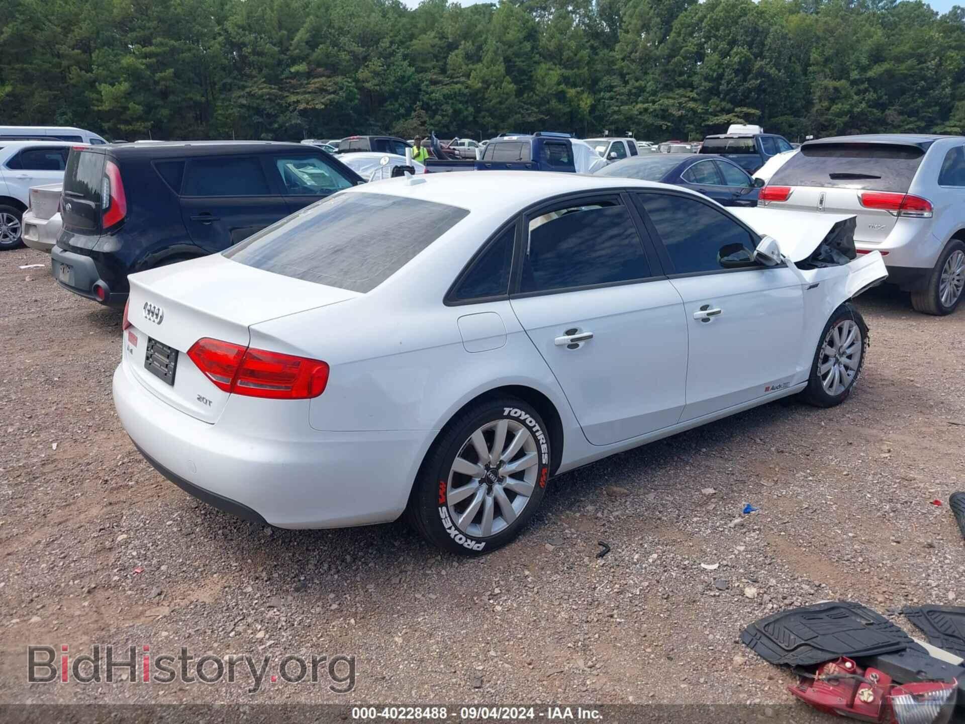 2012 AUDI A4 - VIN: WAUAFAFL8CA100160 - Фото 4