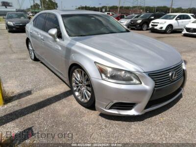2013 Lexus LS 460, серебристый — VIN JTHBL5EFXD5117375, IAAI