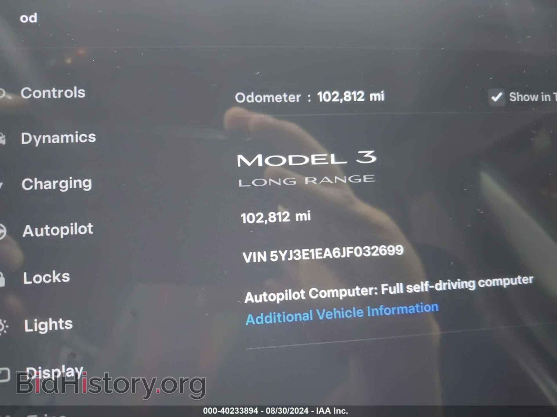 2018 TESLA MODEL 3 - VIN: 5YJ3E1EA6JF032699 - Photo 7