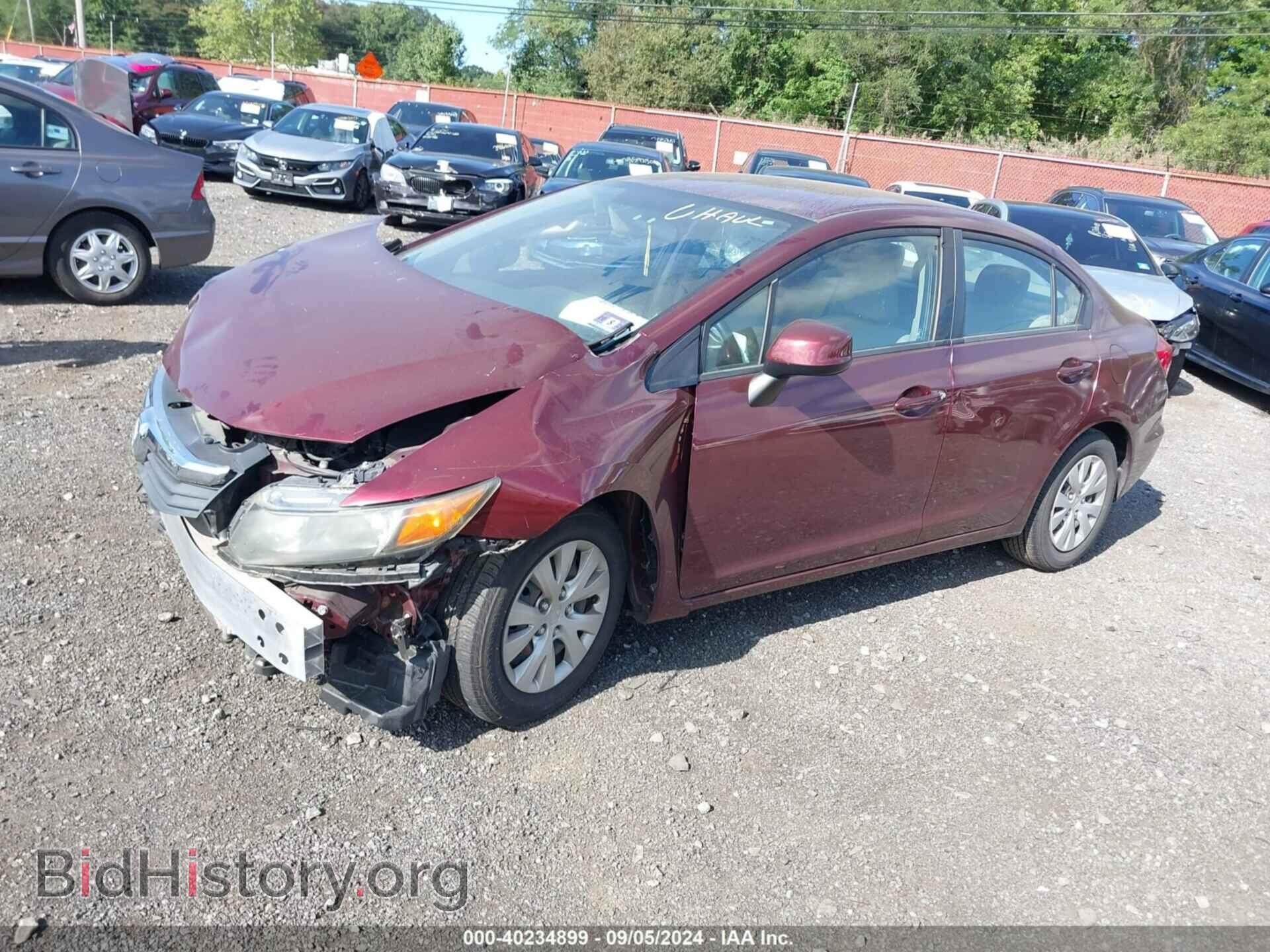 2012 HONDA CIVIC - VIN: 2HGFB2F51CH572683 - Фото 2
