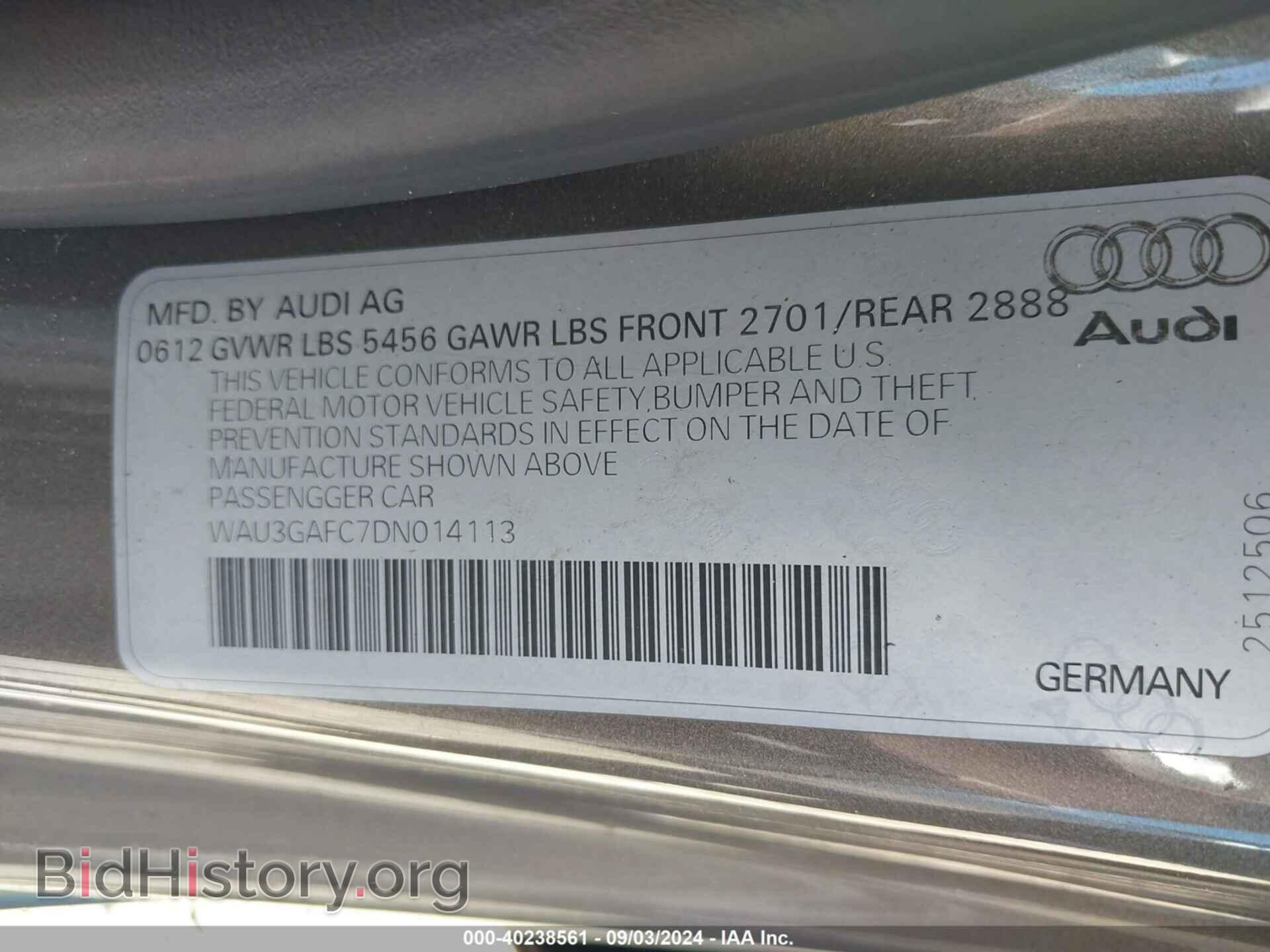 2013 AUDI A7 - VIN: WAU3GAFC7DN014113 - Photo 9