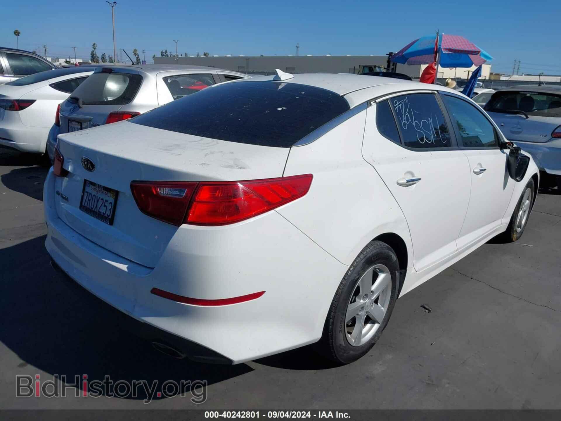2015 KIA OPTIMA - VIN: KNAGM4A78F5650189 - Фото 4