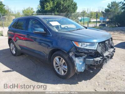 2016 Ford EDGE SEL, turquoise — VIN 2FMPK4J9XGBC57085, IAAI