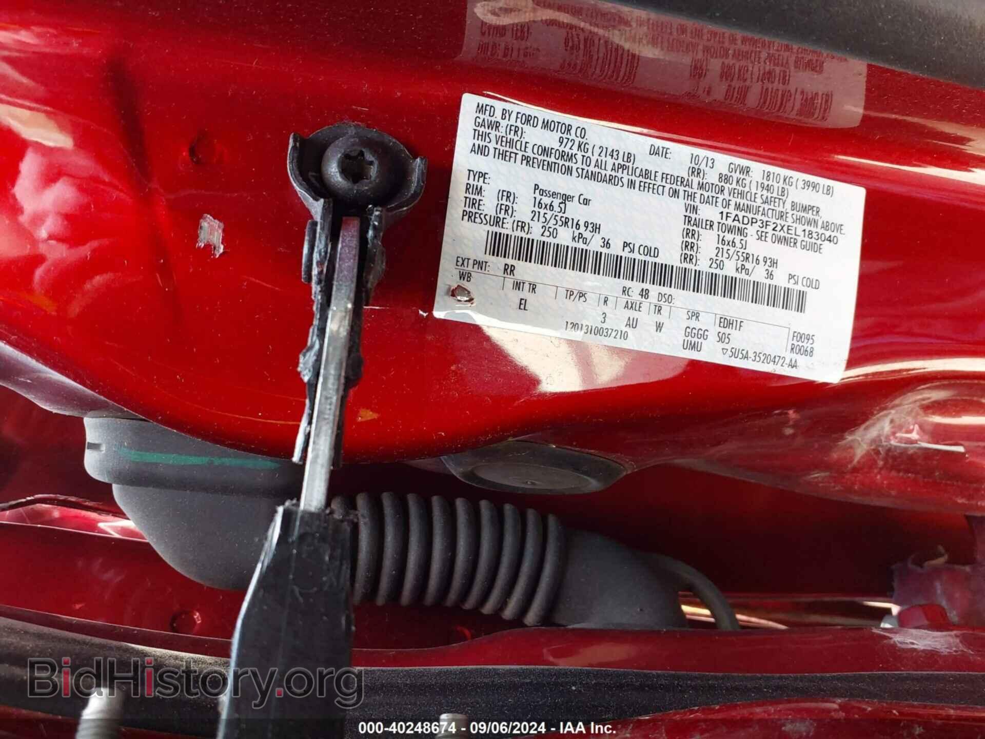2014 FORD FOCUS - VIN: 1FADP3F2XEL183040 - Фото 9