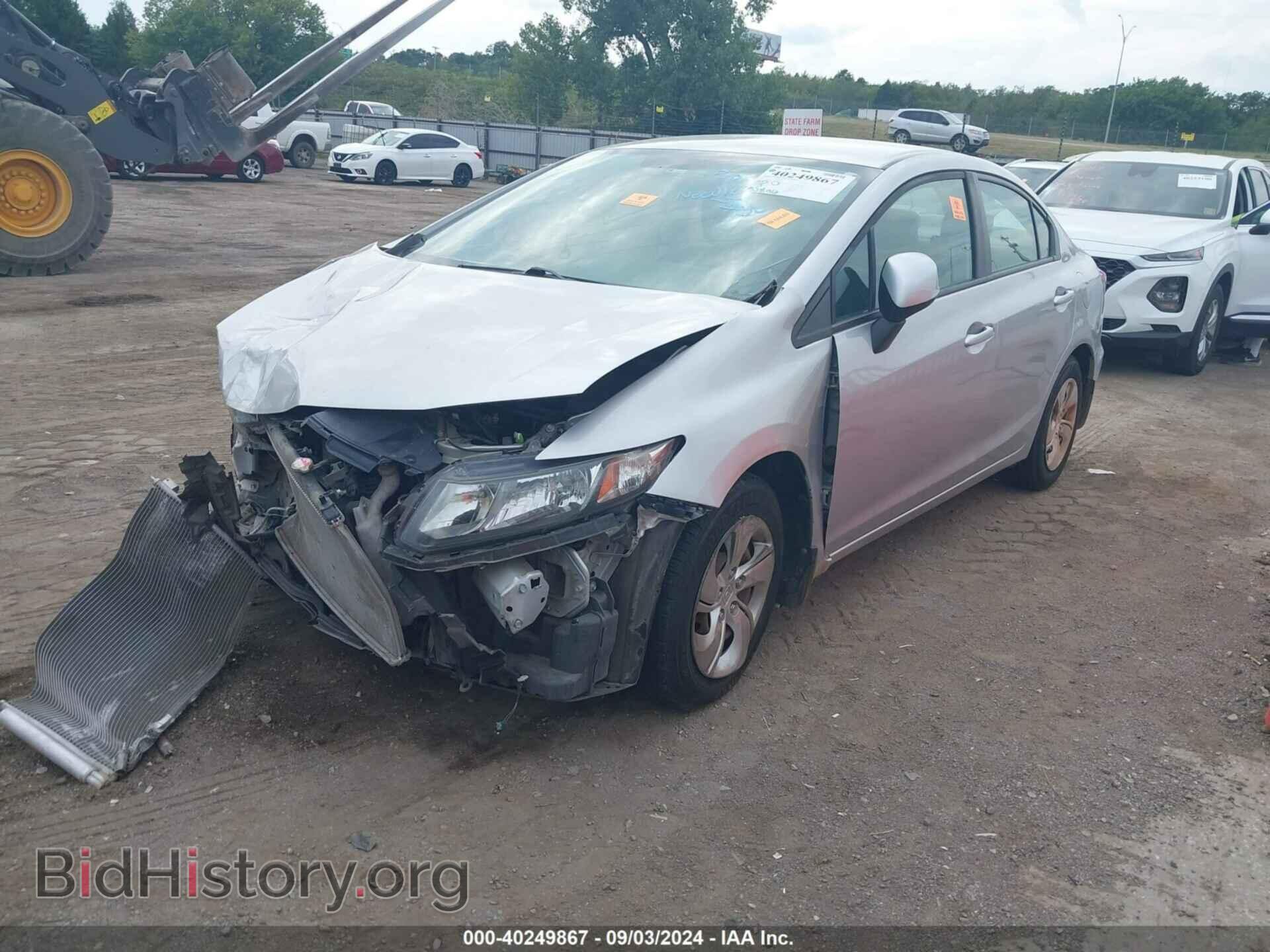 2013 HONDA CIVIC - VIN: 19XFB2F52DE048356 - Фото 2