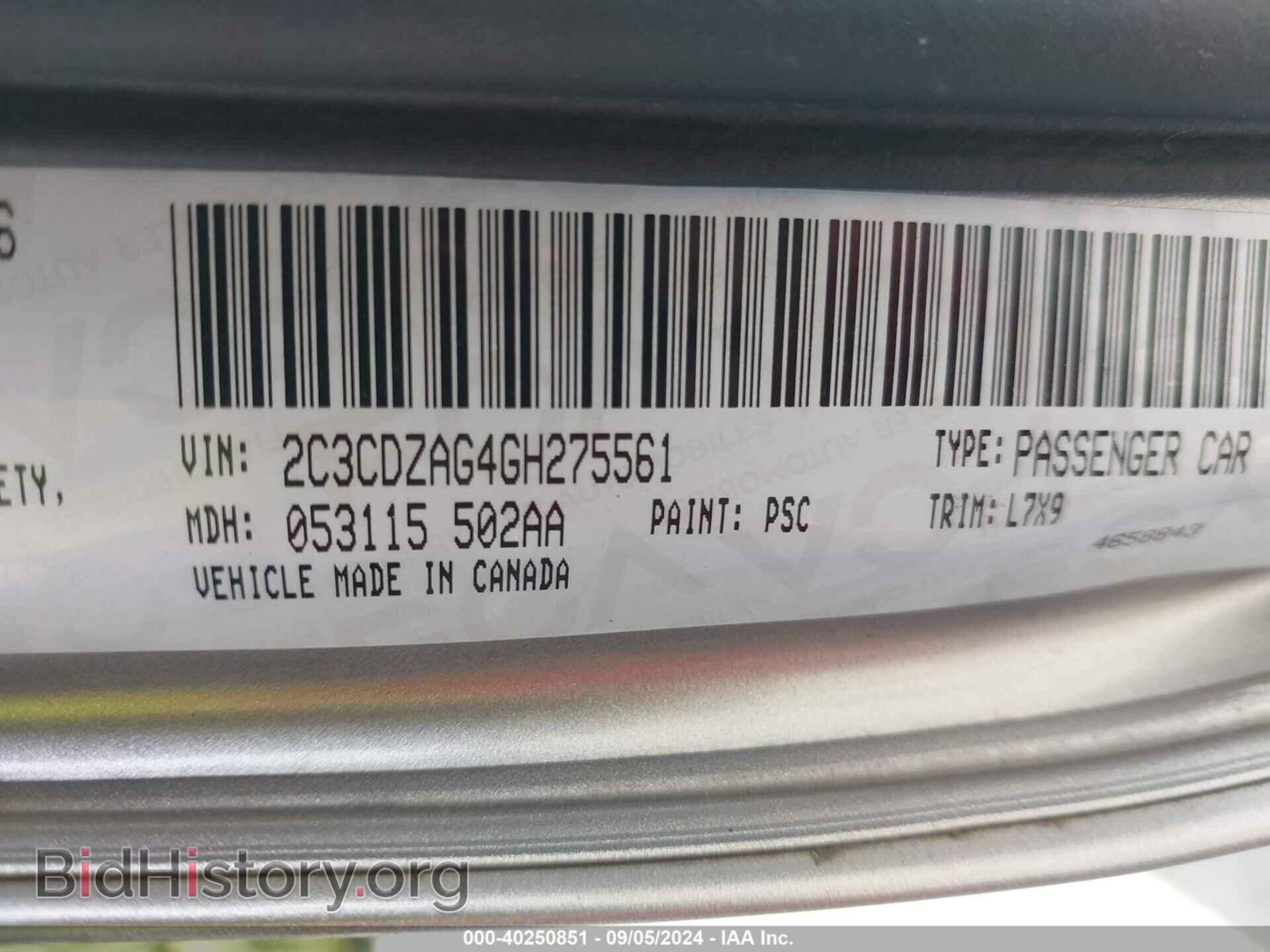 2016 DODGE CHALLENGER - VIN: 2C3CDZAG4GH275561 - Photo 9