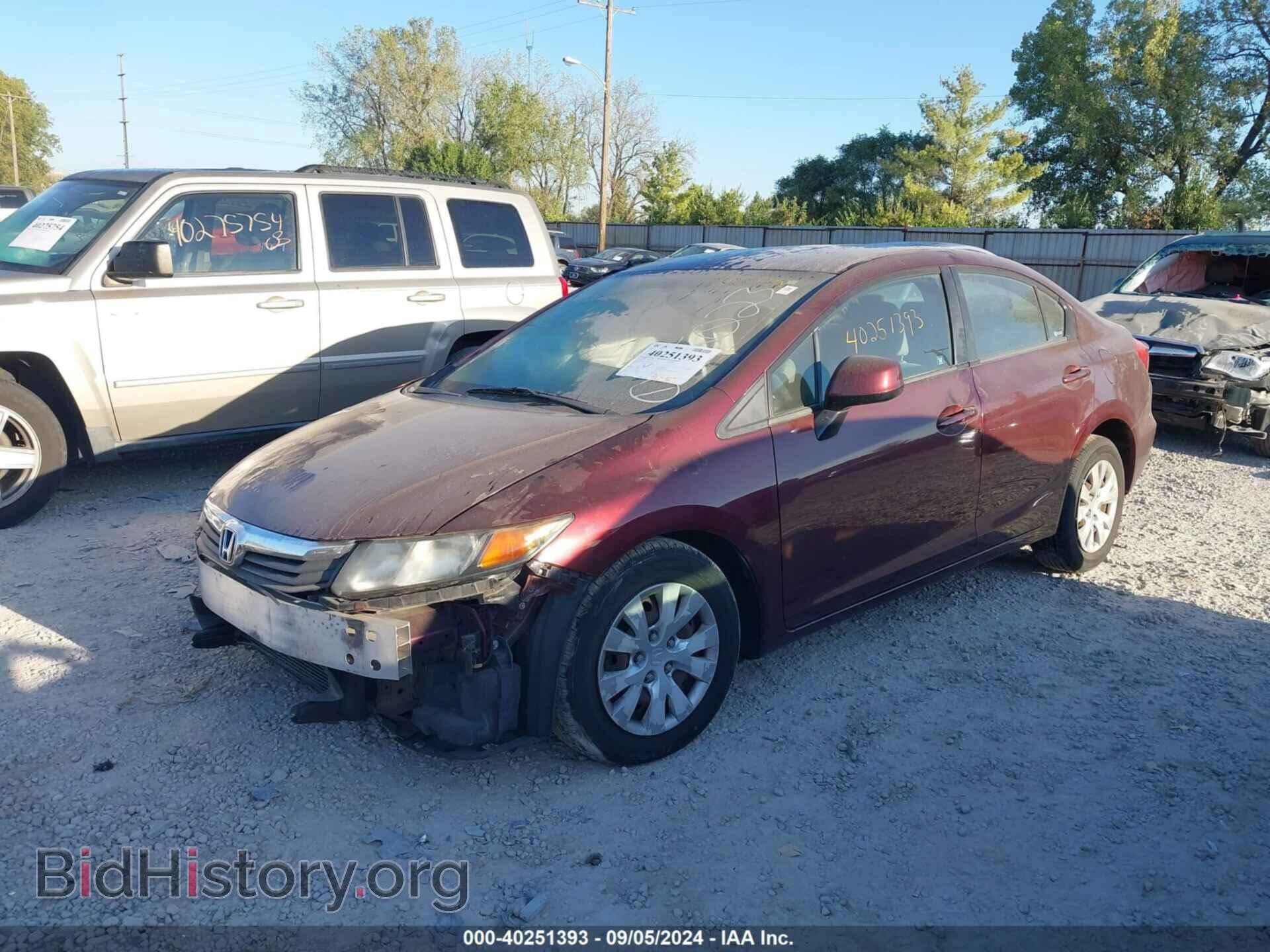 2012 HONDA CIVIC - VIN: 19XFB2F53CE095023 - Фото 2