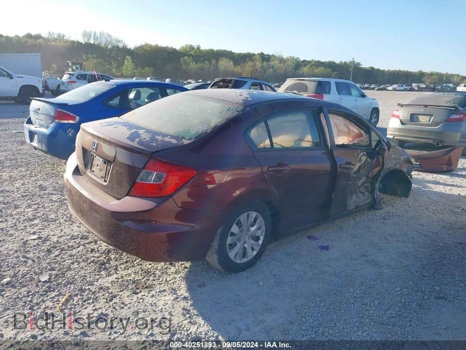 2012 HONDA CIVIC - VIN: 19XFB2F53CE095023 - Фото 4
