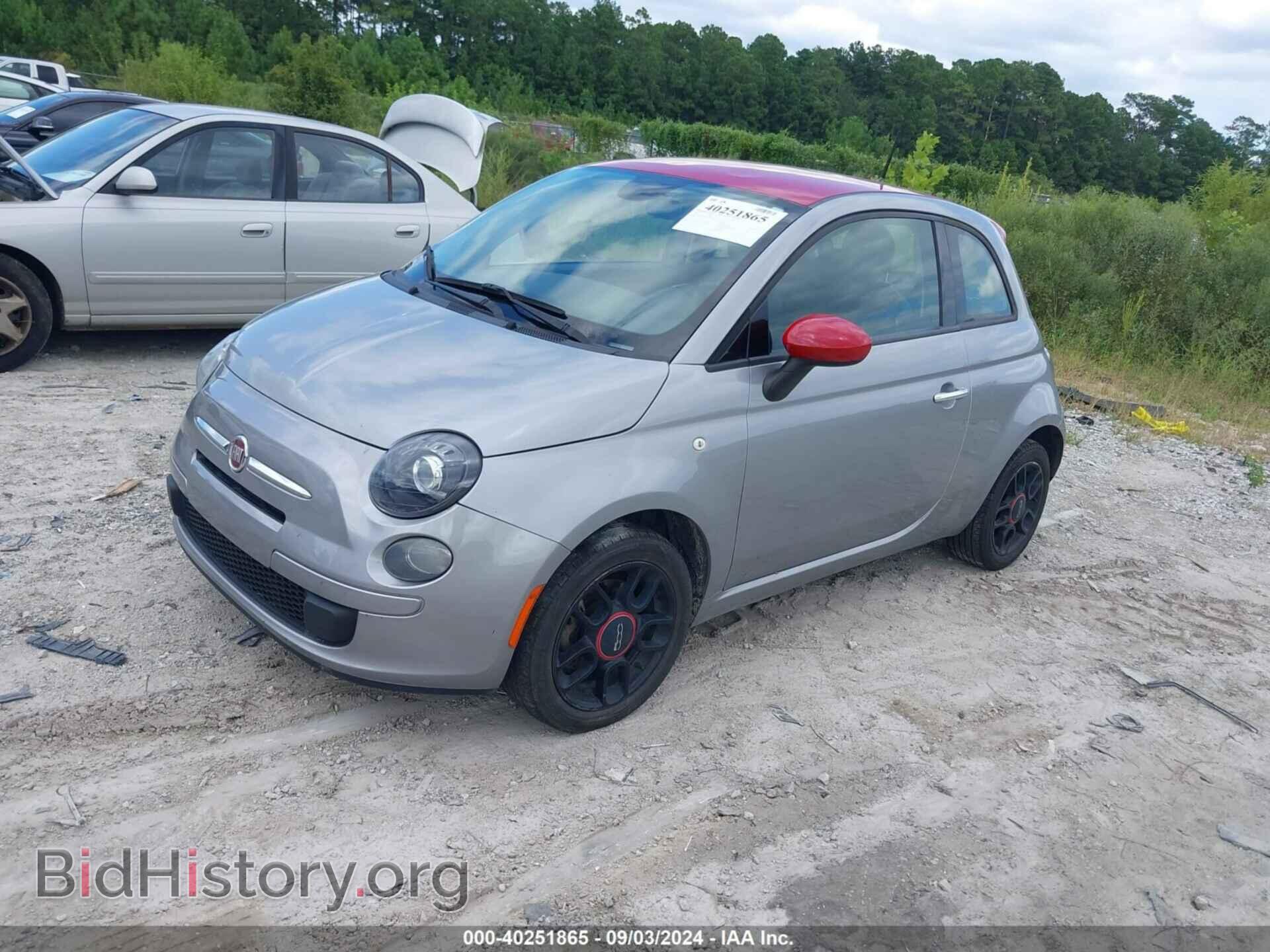 2015 FIAT 500 - VIN: 3C3CFFAR5FT612528 - Фото 2