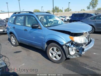 2012 Subaru FORESTER 2.5X, blue — VIN JF2SHABC1CH403278, IAAI