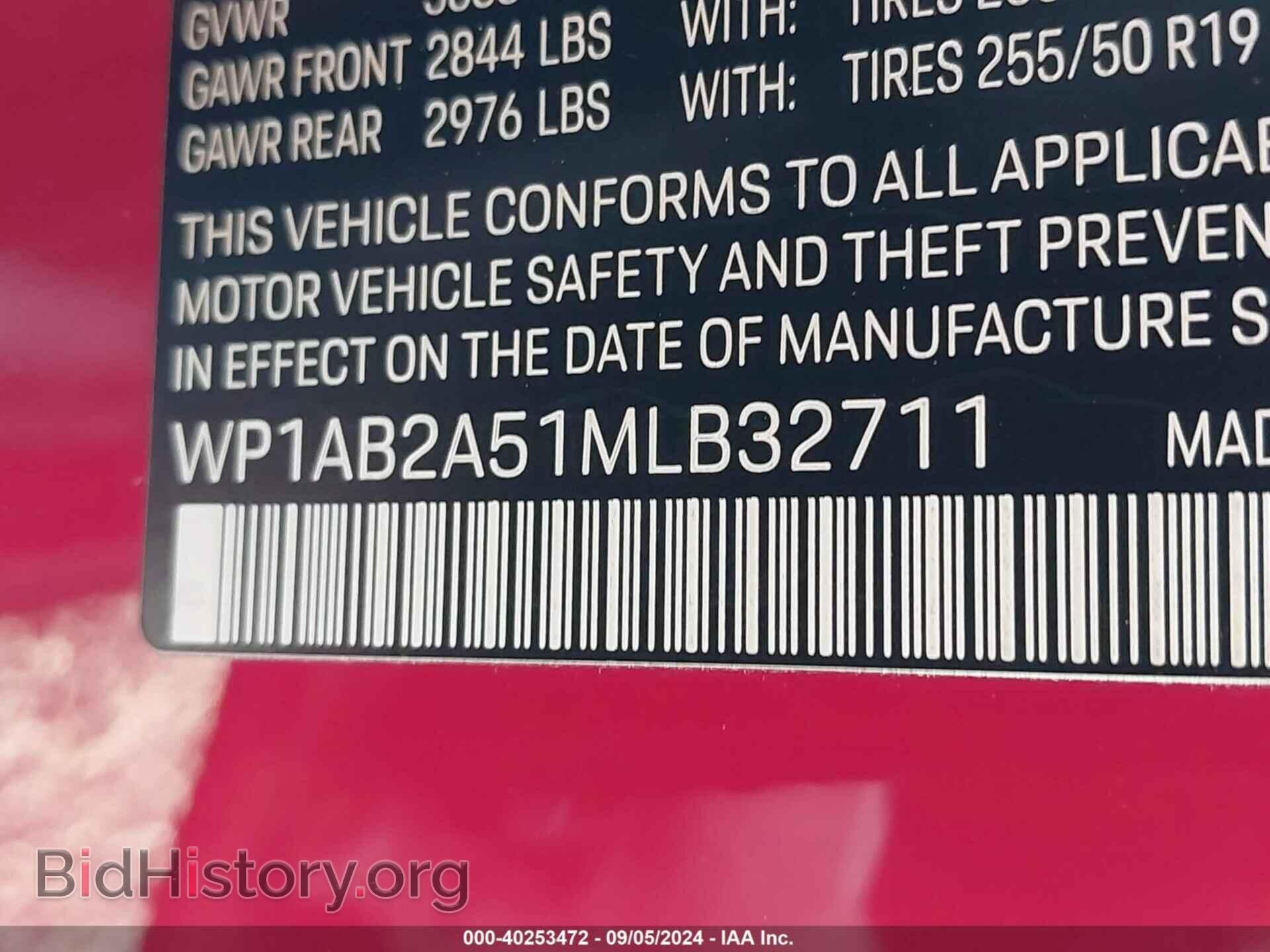 2021 PORSCHE MACAN - VIN: WP1AB2A51MLB32711 - Фото 9