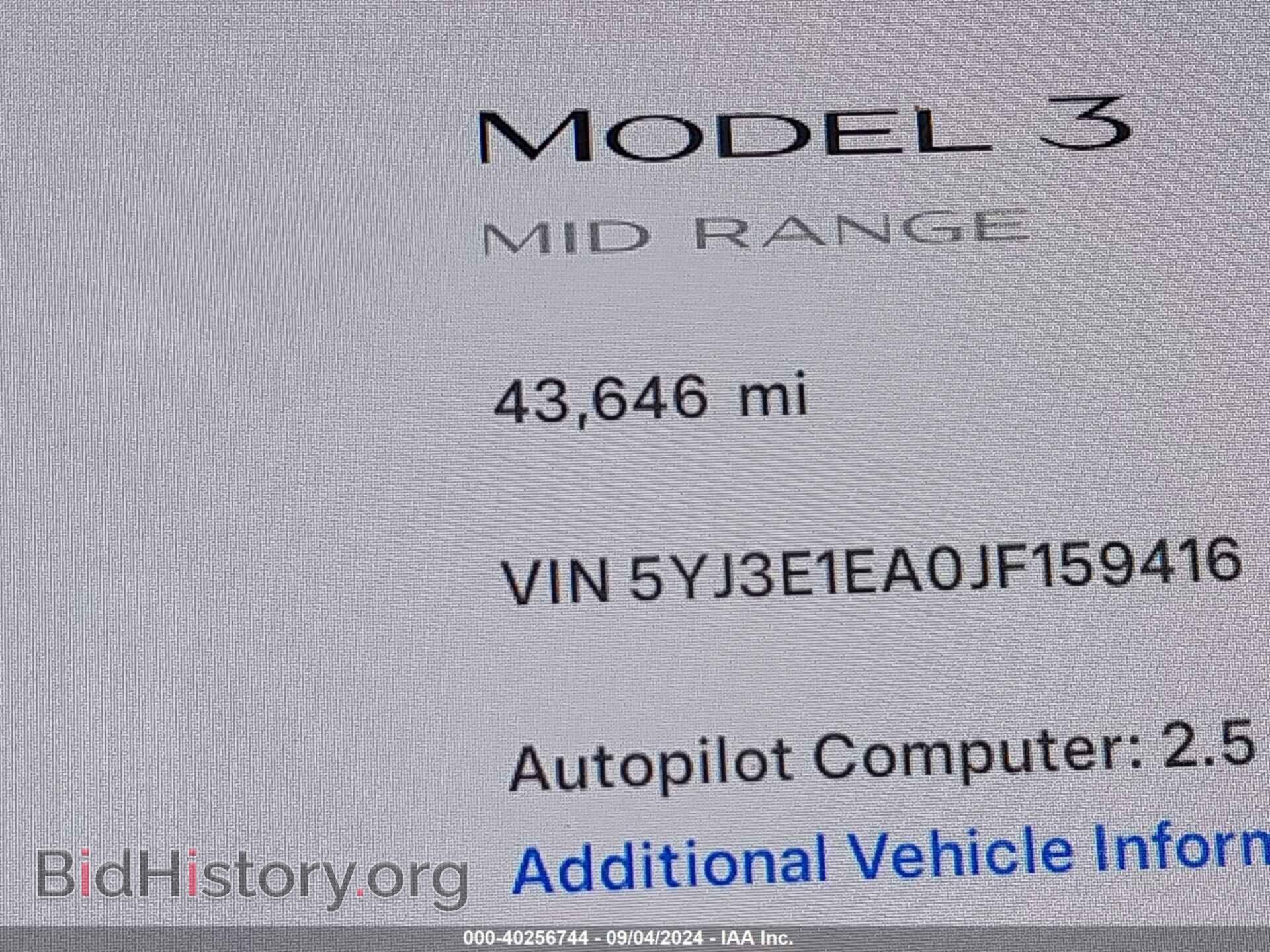 2018 TESLA MODEL 3 - VIN: 5YJ3E1EA0JF159416 - Фото 7