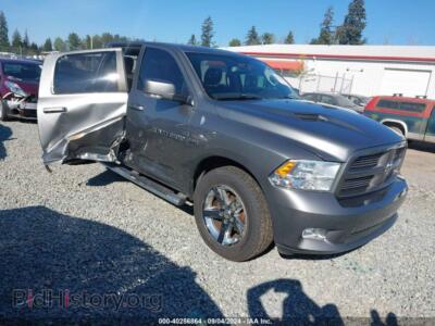 2012 RAM 1500 Sport, серый — VIN 1C6RD7MT7CS218624, IAAI