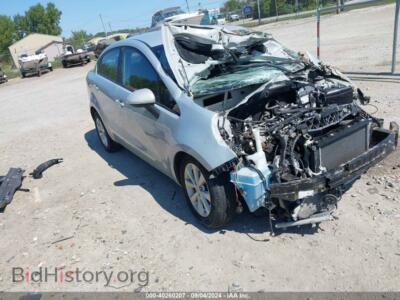 2013 Kia RIO EX, silver — VIN KNADN4A36D6178689, IAAI