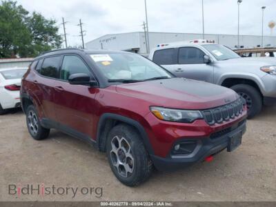 2022 Jeep COMPASS Trailhawk 4X4, red — VIN 3C4NJDDB4NT207927, IAAI