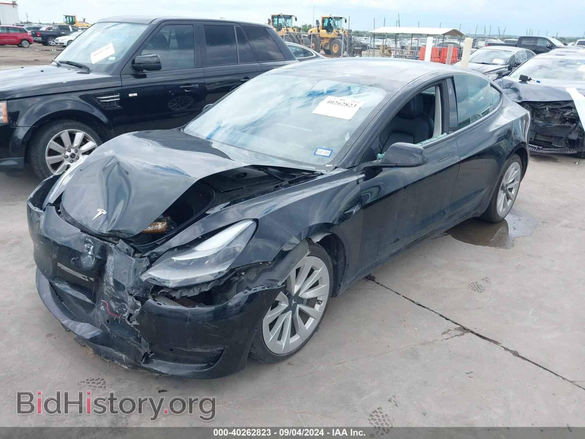 2022 TESLA MODEL 3 - VIN: 5YJ3E1EB8NF187916 - Фото 2