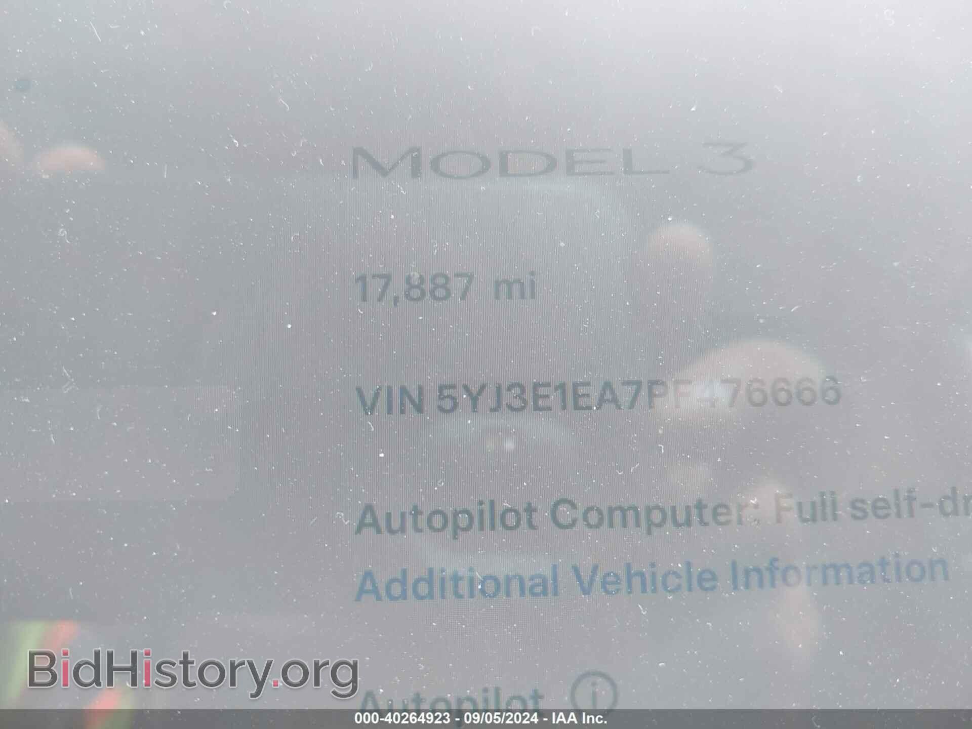 2023 TESLA MODEL 3 - VIN: 5YJ3E1EA7PF476666 - Фото 7