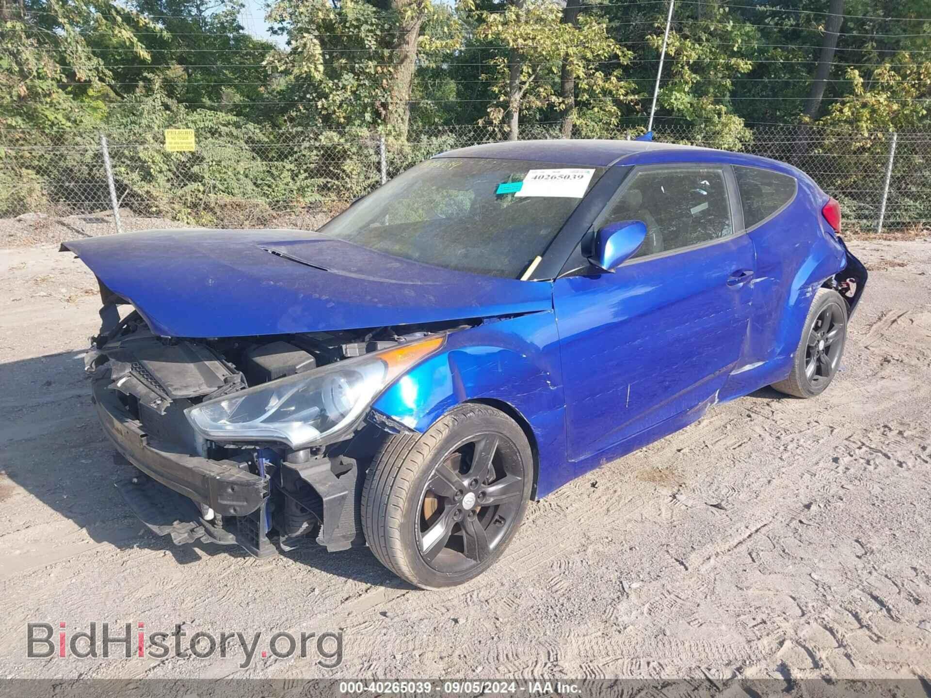 2012 HYUNDAI VELOSTER - VIN: KMHTC6AD5CU077321 - Фото 2