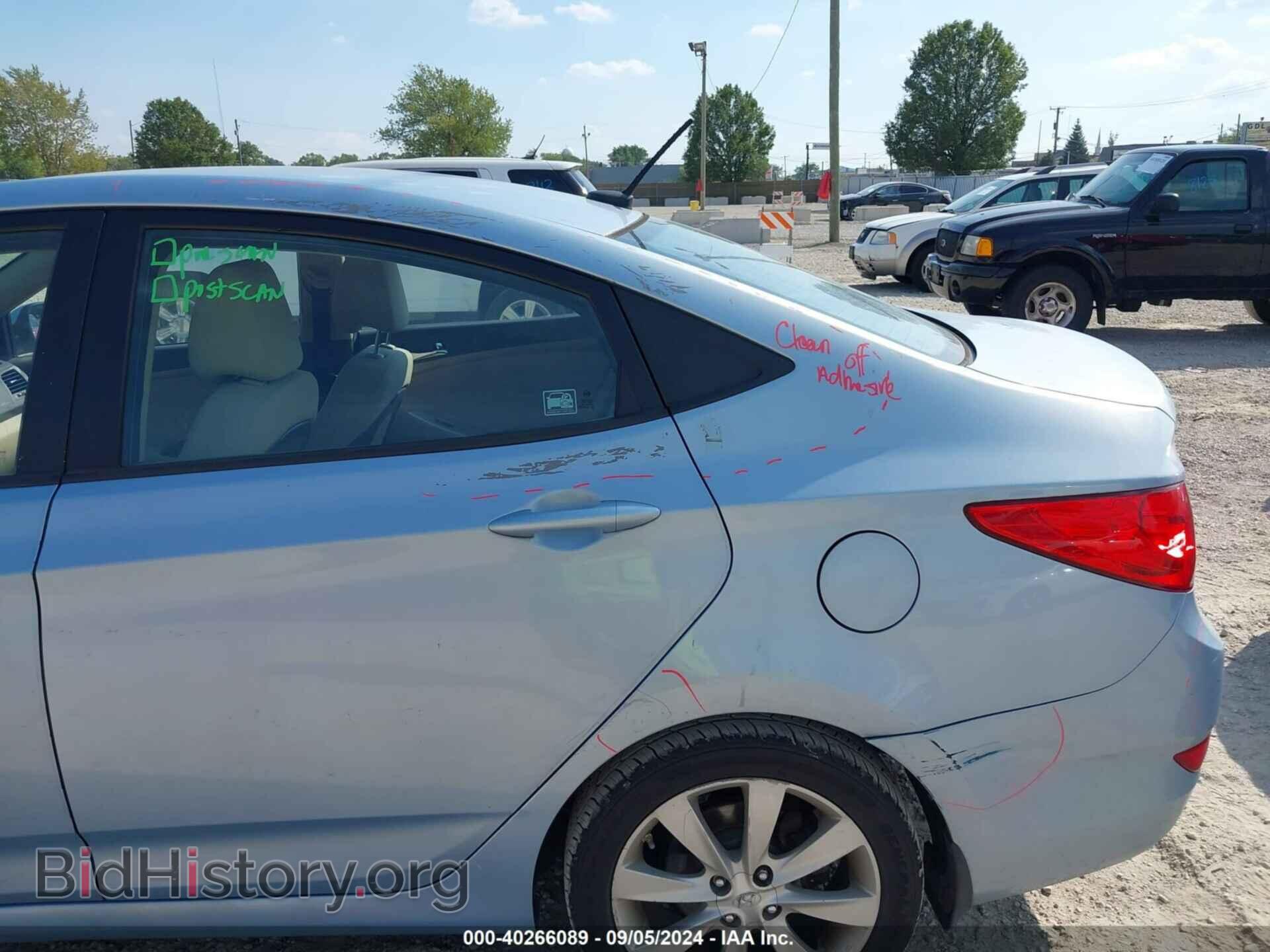 2012 HYUNDAI ACCENT - VIN: KMHCU4AE0CU148600 - Фото 12