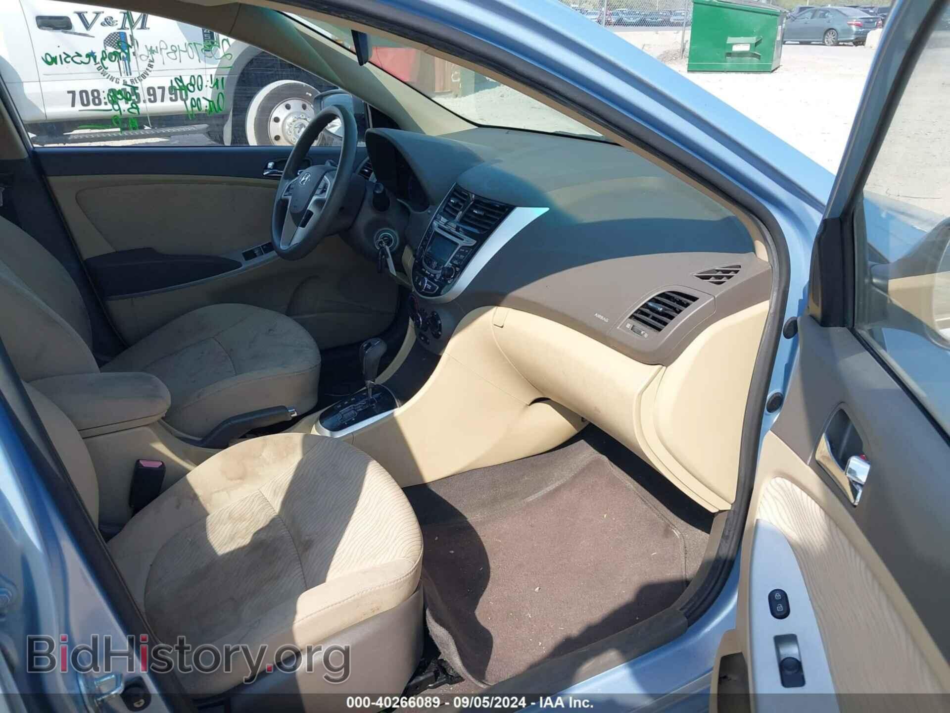 2012 HYUNDAI ACCENT - VIN: KMHCU4AE0CU148600 - Фото 5