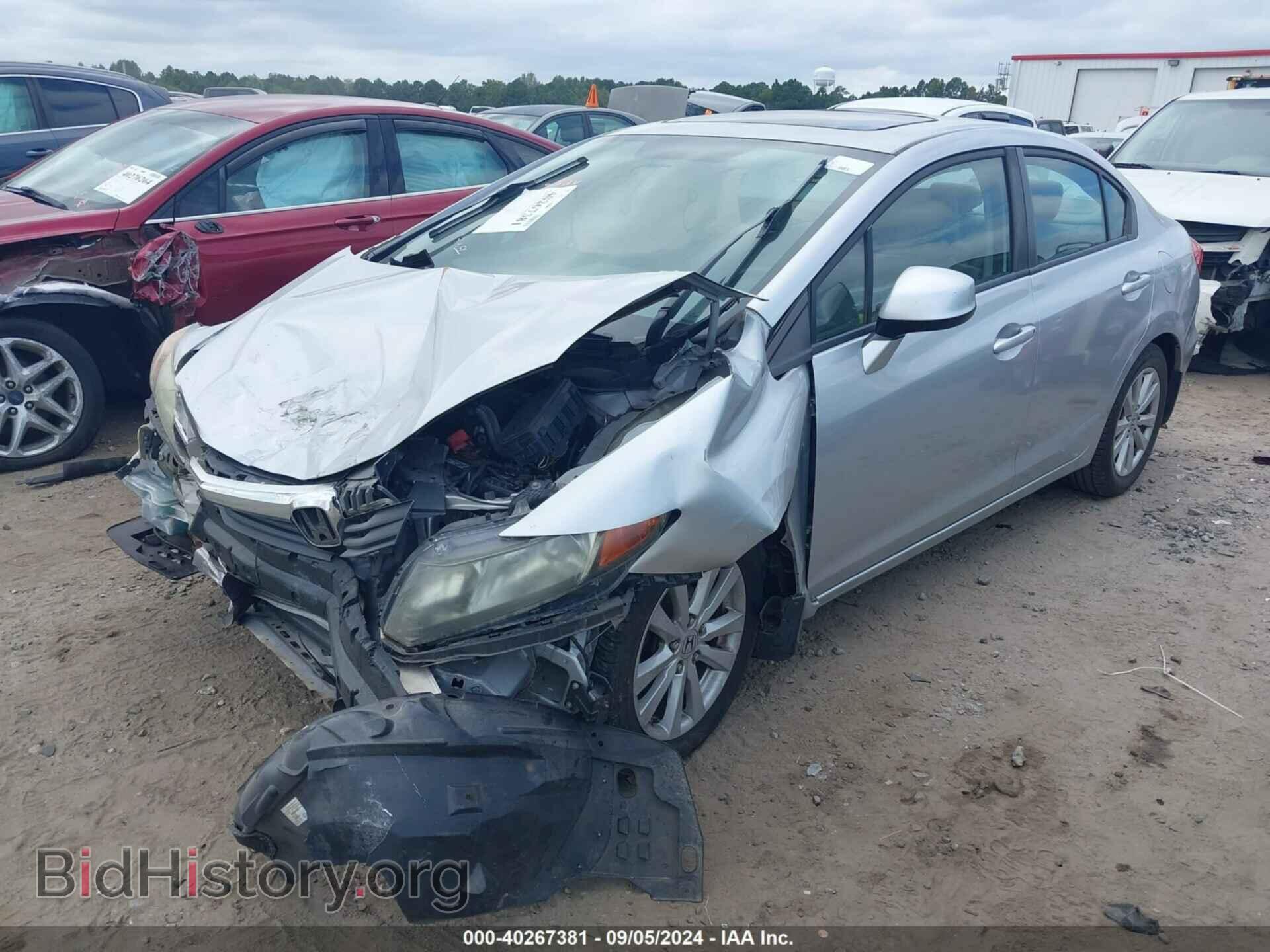 2012 HONDA CIVIC - VIN: 2HGFB2F90CH595410 - Фото 2